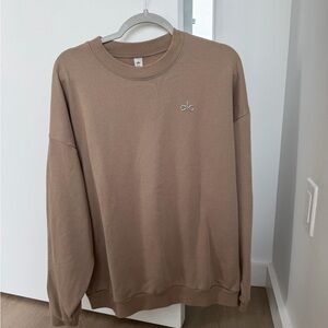 ALO Yoga Men's Brown Crewneck Sweater